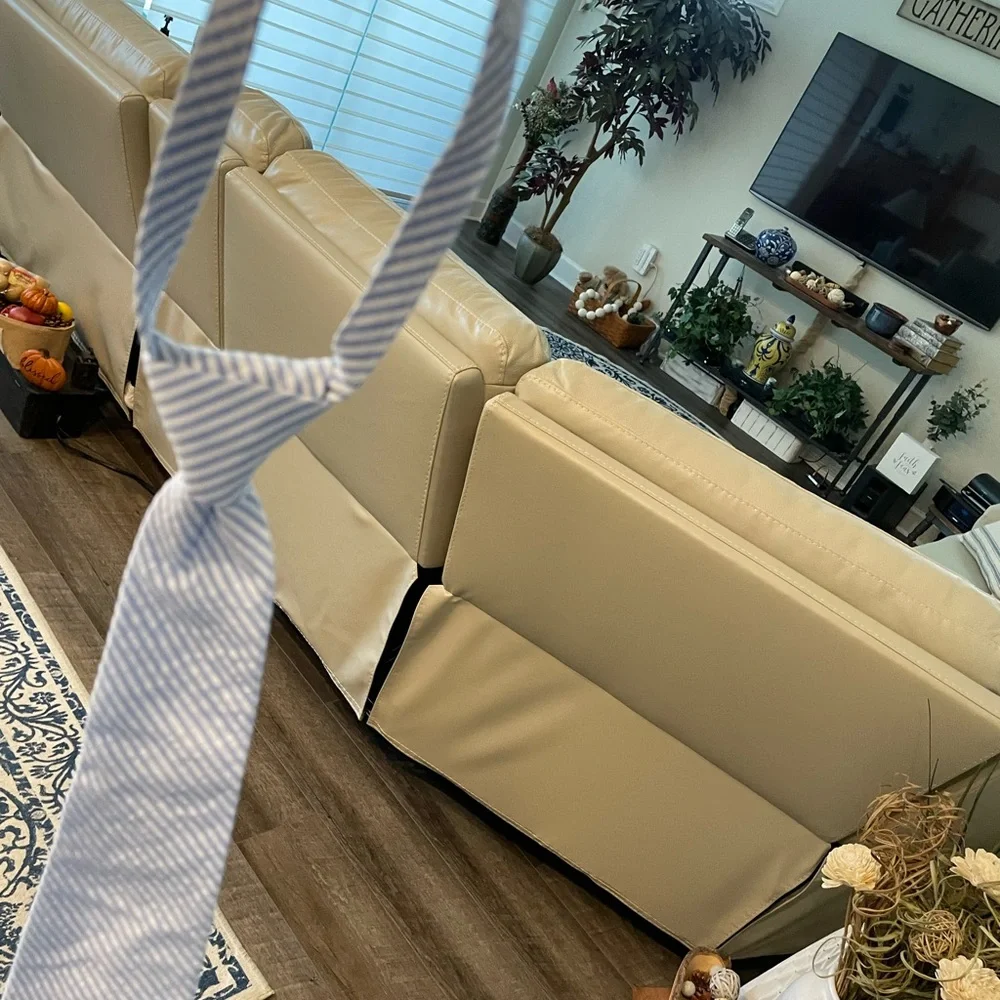 Janie and Jack Blue and White Striped Tie